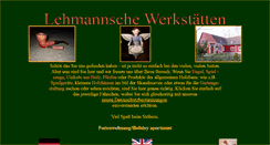 Desktop Screenshot of lehmannschewerkstaetten.de