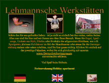 Tablet Screenshot of lehmannschewerkstaetten.de